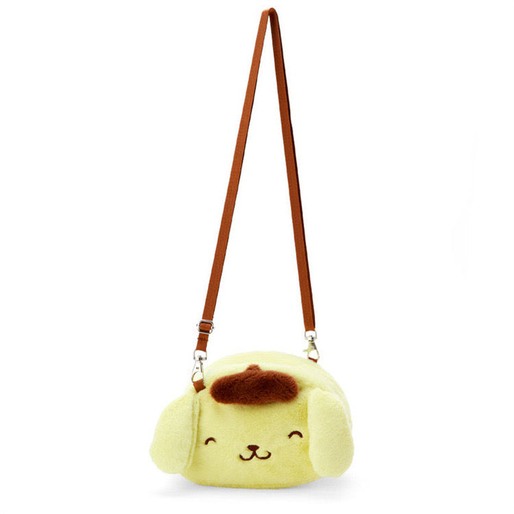 saro smile corssbody plush purse