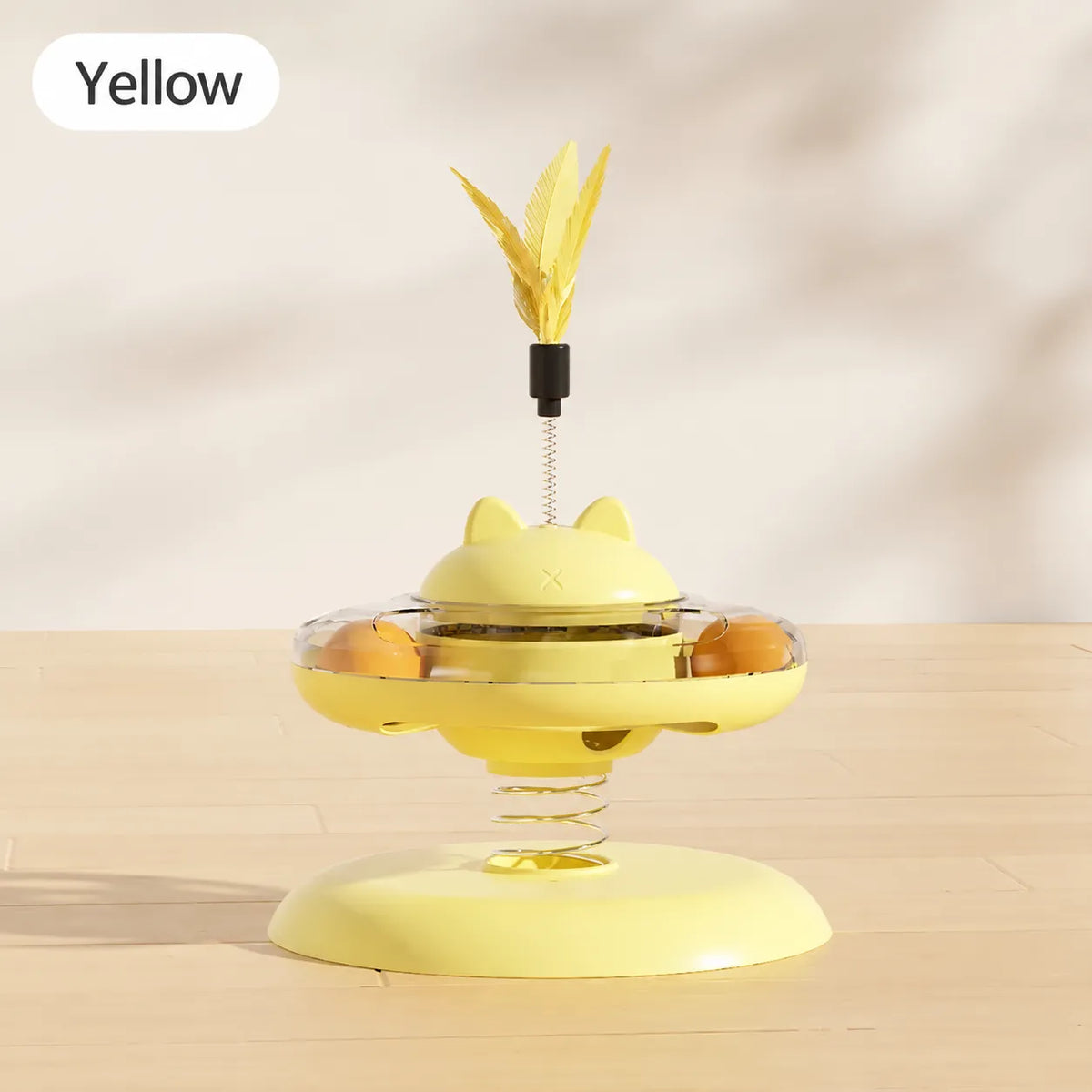 Cat toy tumbler for food leakage, puzzle to amuse the cat, self-pleasure to relieve boredom, kitten feather amusing cat stick, pet food leakage