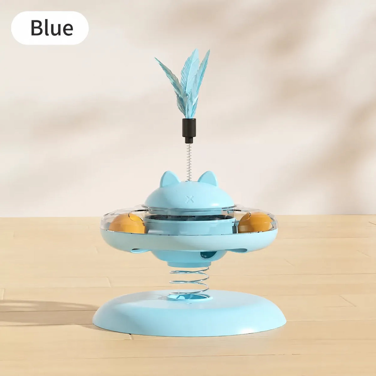Cat toy tumbler for food leakage, puzzle to amuse the cat, self-pleasure to relieve boredom, kitten feather amusing cat stick, pet food leakage