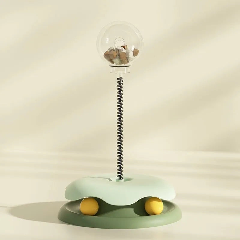Cat toy tumbler for food leakage, puzzle to amuse the cat, self-pleasure to relieve boredom, kitten feather amusing cat stick, pet food leakage