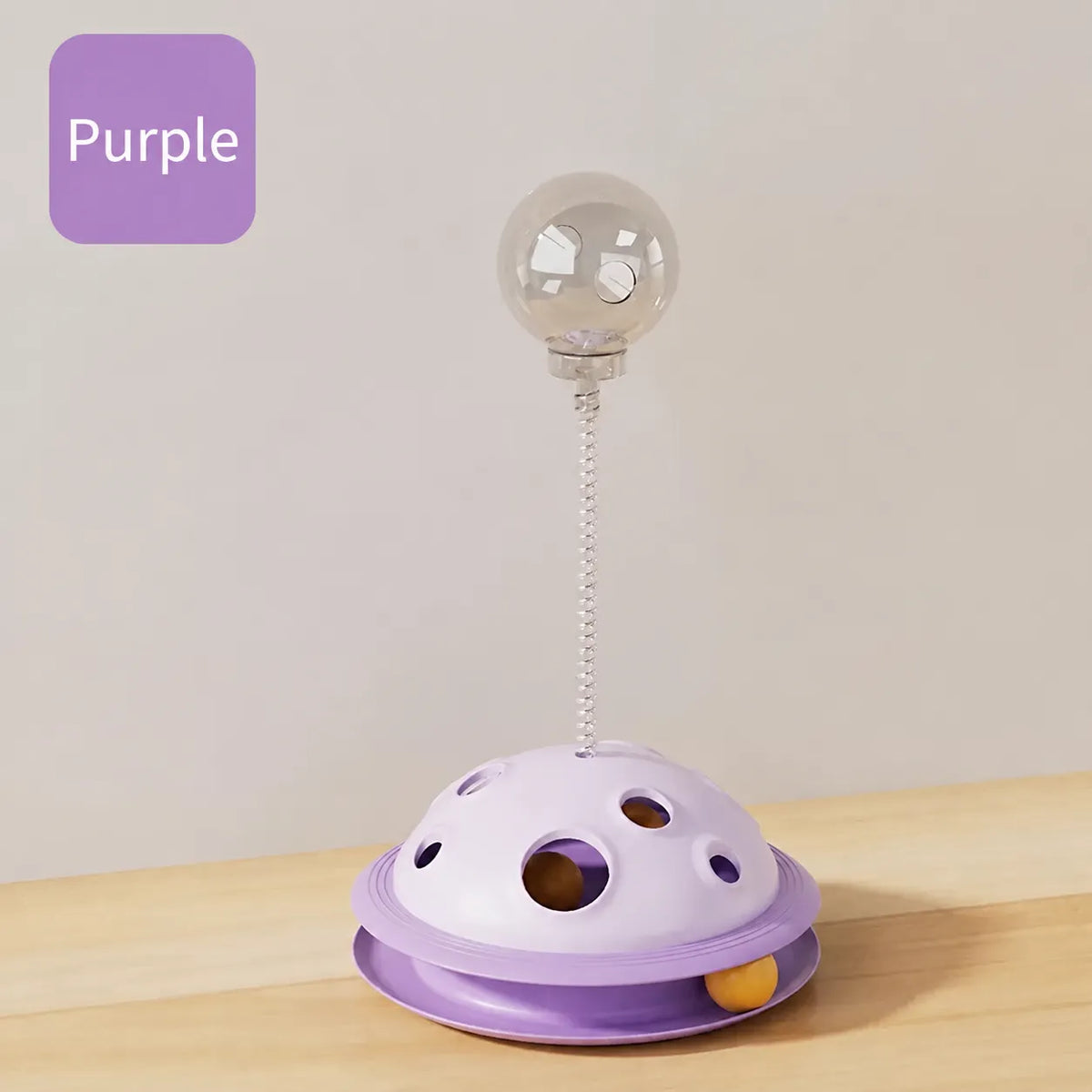 Cat toy tumbler for food leakage, puzzle to amuse the cat, self-pleasure to relieve boredom, kitten feather amusing cat stick, pet food leakage