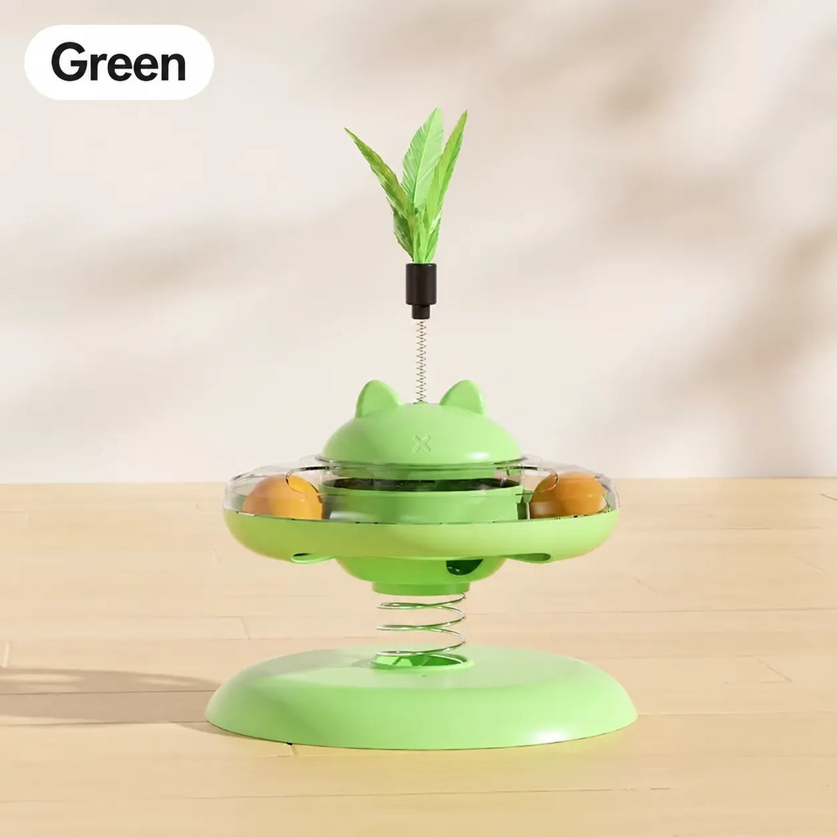 Cat toy tumbler for food leakage, puzzle to amuse the cat, self-pleasure to relieve boredom, kitten feather amusing cat stick, pet food leakage