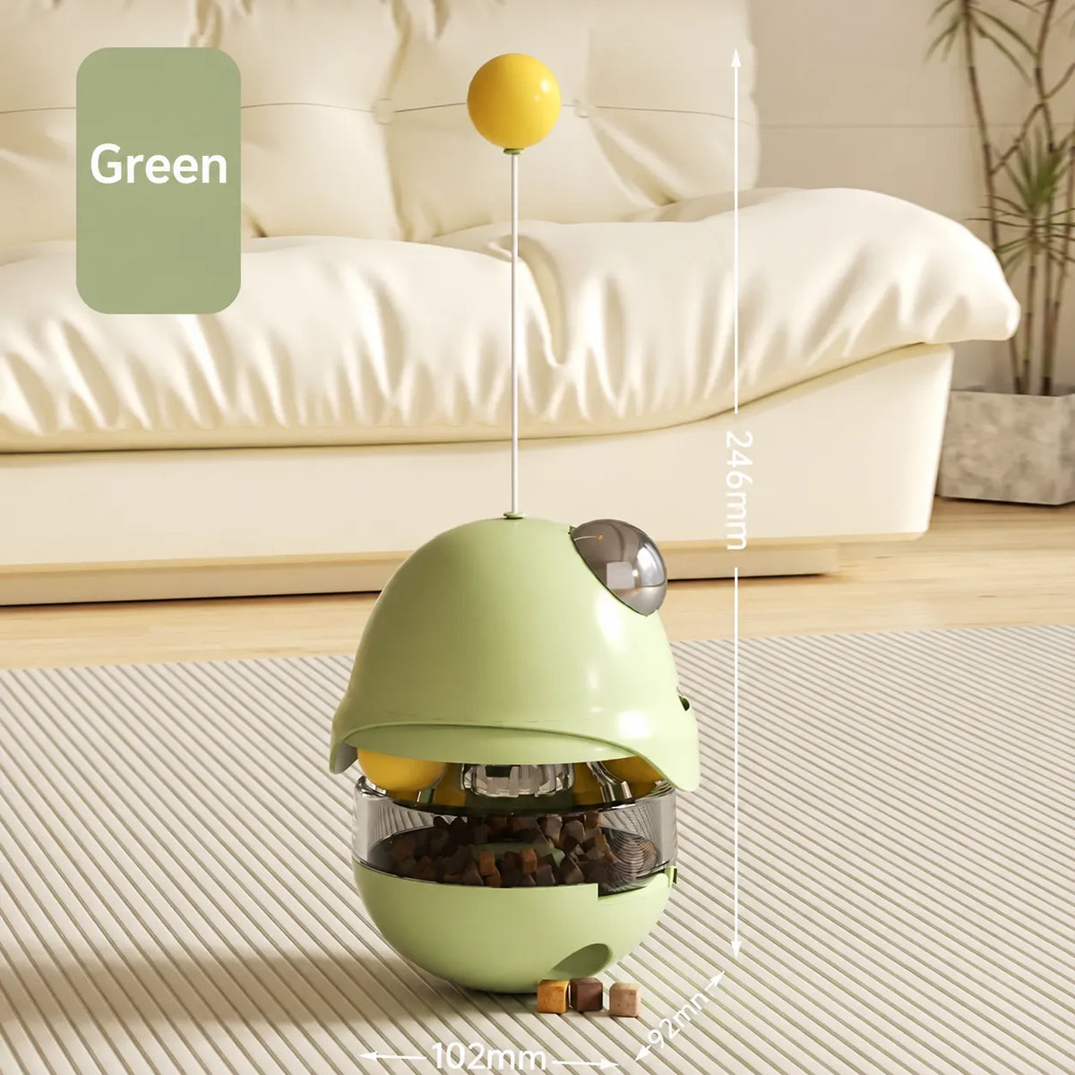 Cat toy tumbler for food leakage, puzzle to amuse the cat, self-pleasure to relieve boredom, kitten feather amusing cat stick, pet food leakage