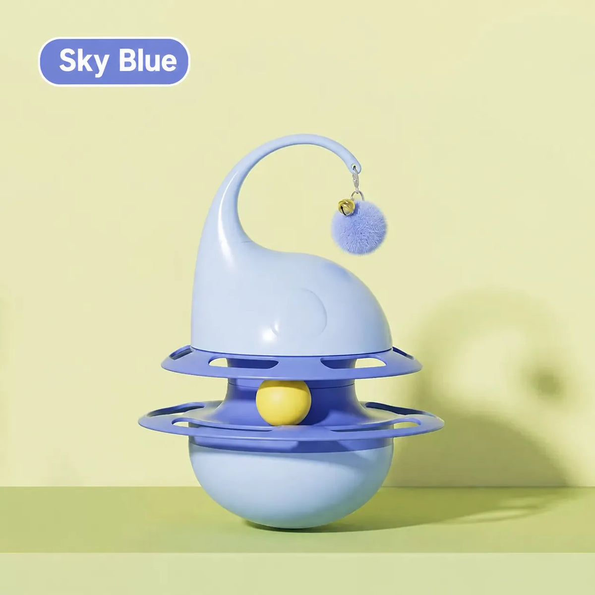 Cat toy tumbler for food leakage, puzzle to amuse the cat, self-pleasure to relieve boredom, kitten feather amusing cat stick, pet food leakage