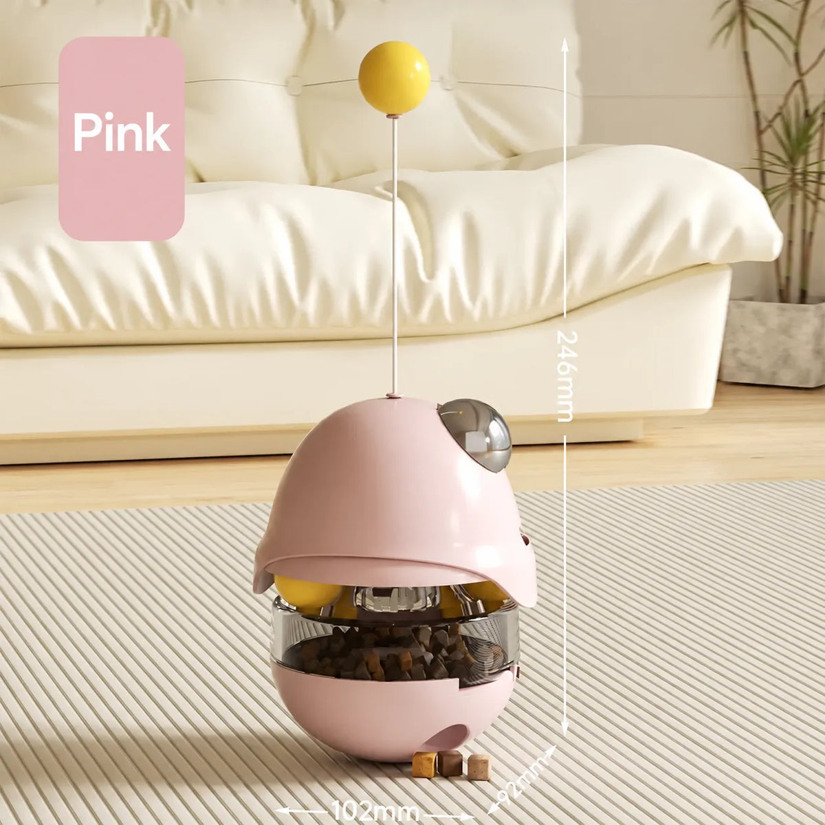 Cat toy tumbler for food leakage, puzzle to amuse the cat, self-pleasure to relieve boredom, kitten feather amusing cat stick, pet food leakage