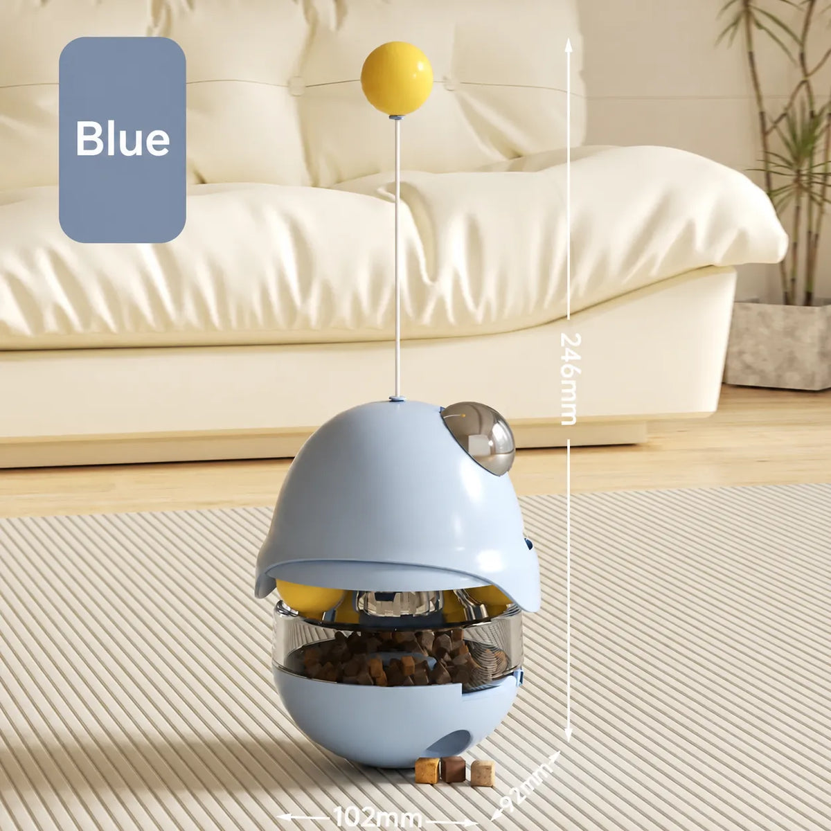 Cat toy tumbler for food leakage, puzzle to amuse the cat, self-pleasure to relieve boredom, kitten feather amusing cat stick, pet food leakage