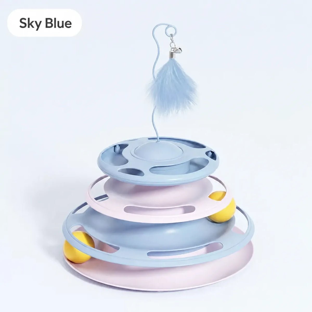 Cat toy tumbler for food leakage, puzzle to amuse the cat, self-pleasure to relieve boredom, kitten feather amusing cat stick, pet food leakage