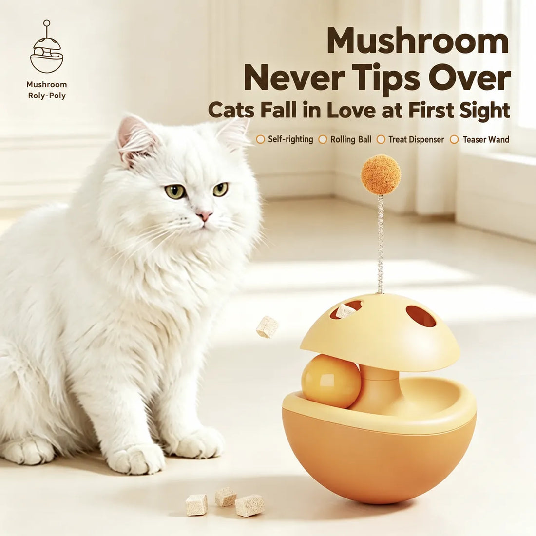 Cat toy tumbler for food leakage, puzzle to amuse the cat, self-pleasure to relieve boredom, kitten feather amusing cat stick, pet food leakage