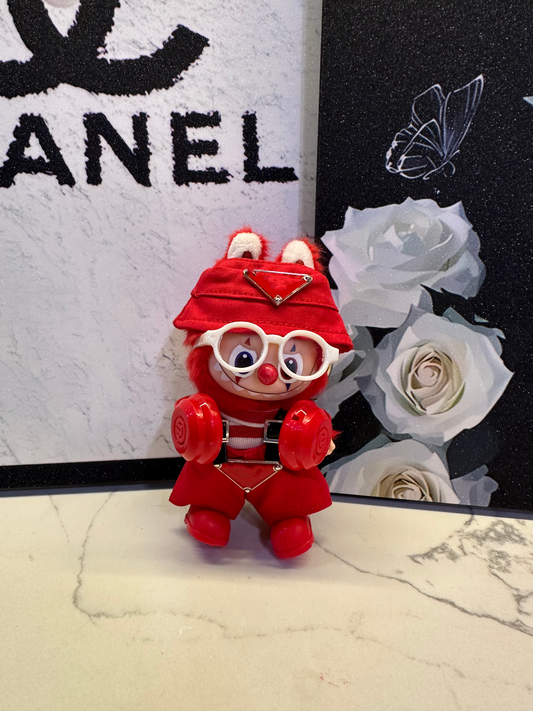 v4 panda overall outfit set