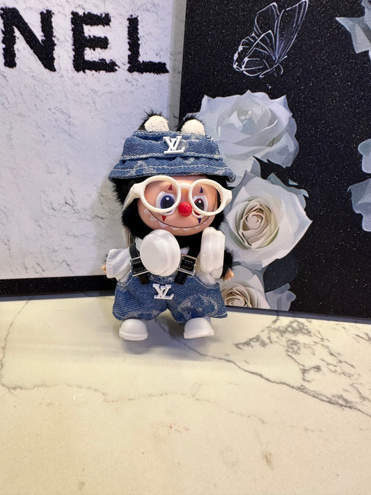 vl denium overall outfit set