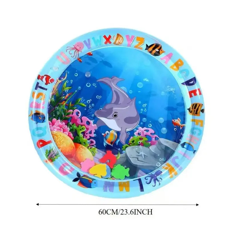 Interactive Cat Water Play Mat Splash Proof Floating Fish PVC Cat Toy