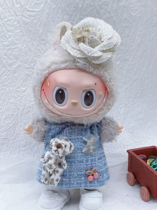 vl blue dress outfit set