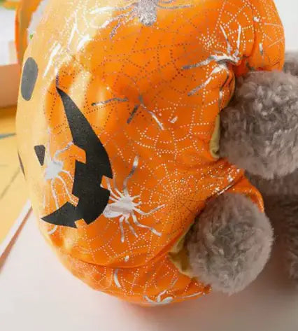 Halloween Pumpkin Dog Costume with Hood for Dogs