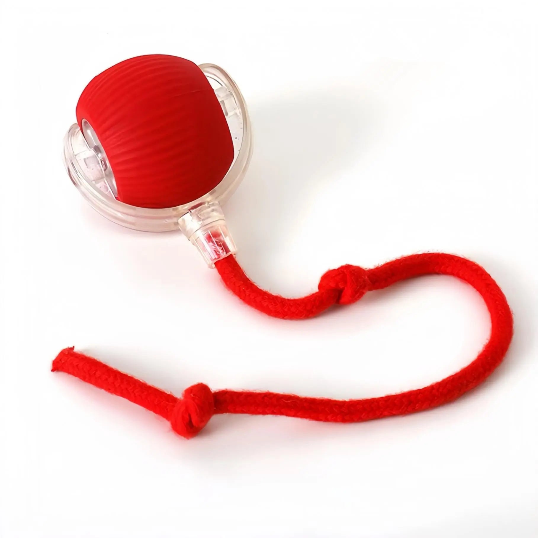 Automatic Cat Toy Ball C02 USB Smart Interactive Ball (Flame Red)