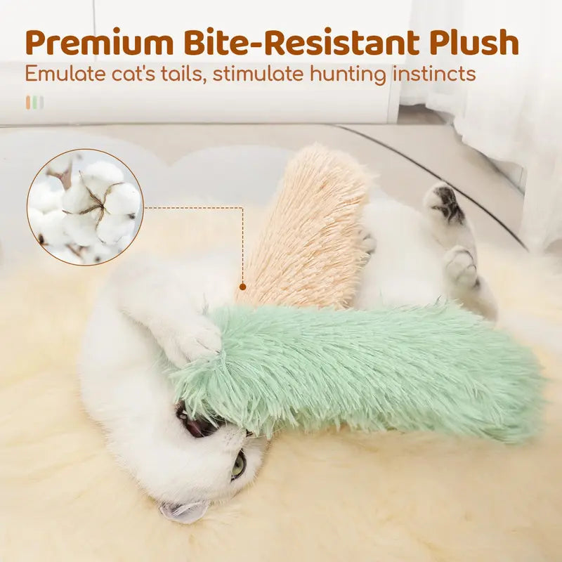 Potaroma Cat Kicker Toys with Catnip, 3-Pack Plush Plush Pillows