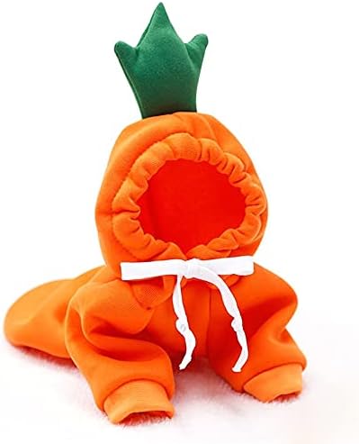 Warm Fleece Lined Dog Hoodie Winter Cute Coat Frog Costume XS