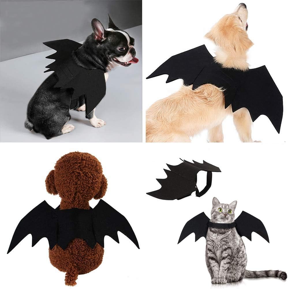 Cat Halloween Costume Bat Wing Pet Apparel for Small Dog Puppy Kitty Kitten