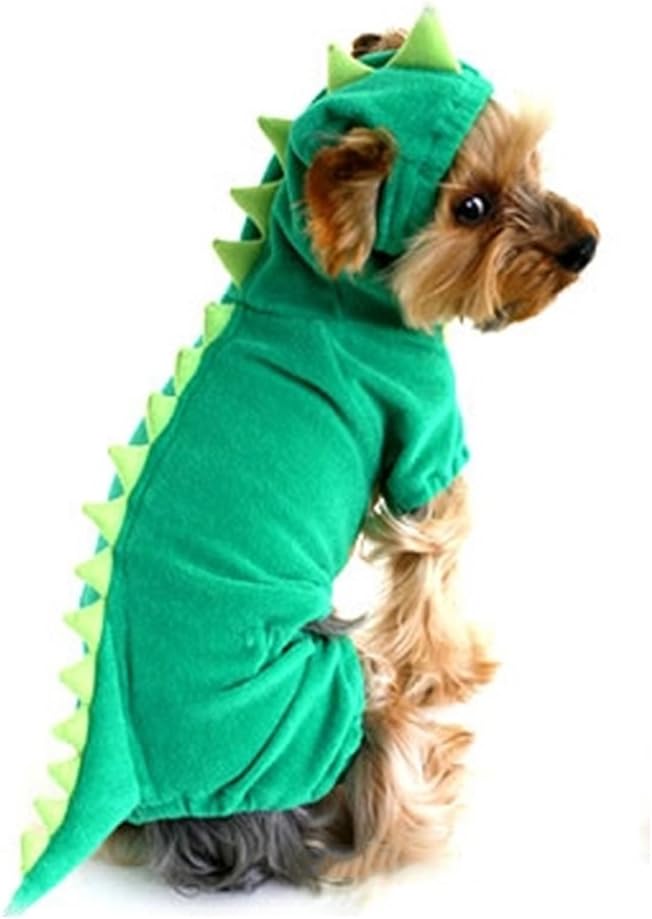 NACOCO Dog Dinosaur Design Pink Pet Clothes for Medium and Large Dogs (Green, M)