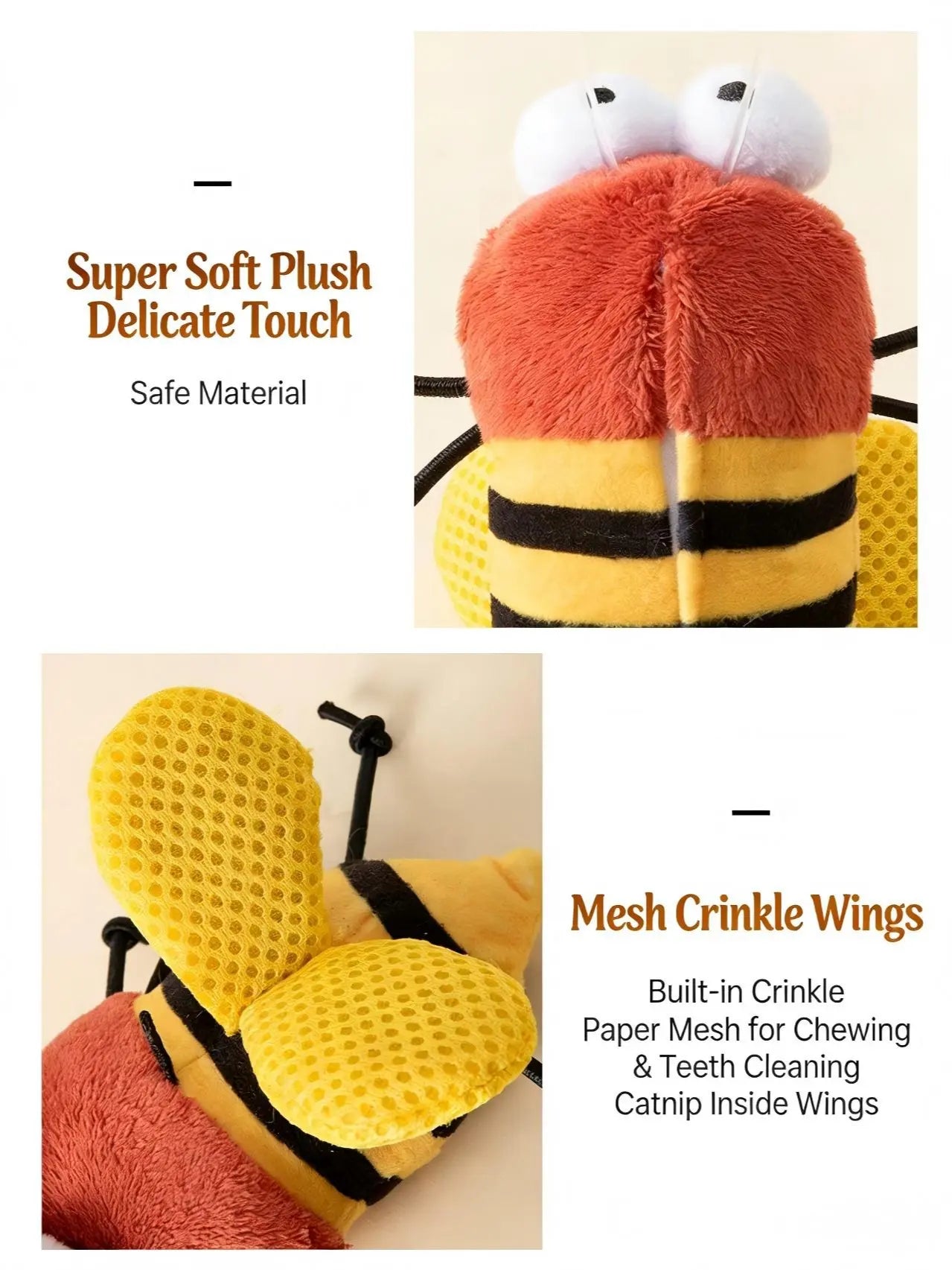 Catnip Flying Insect Interactive Cat Toy with Lights & Sound
