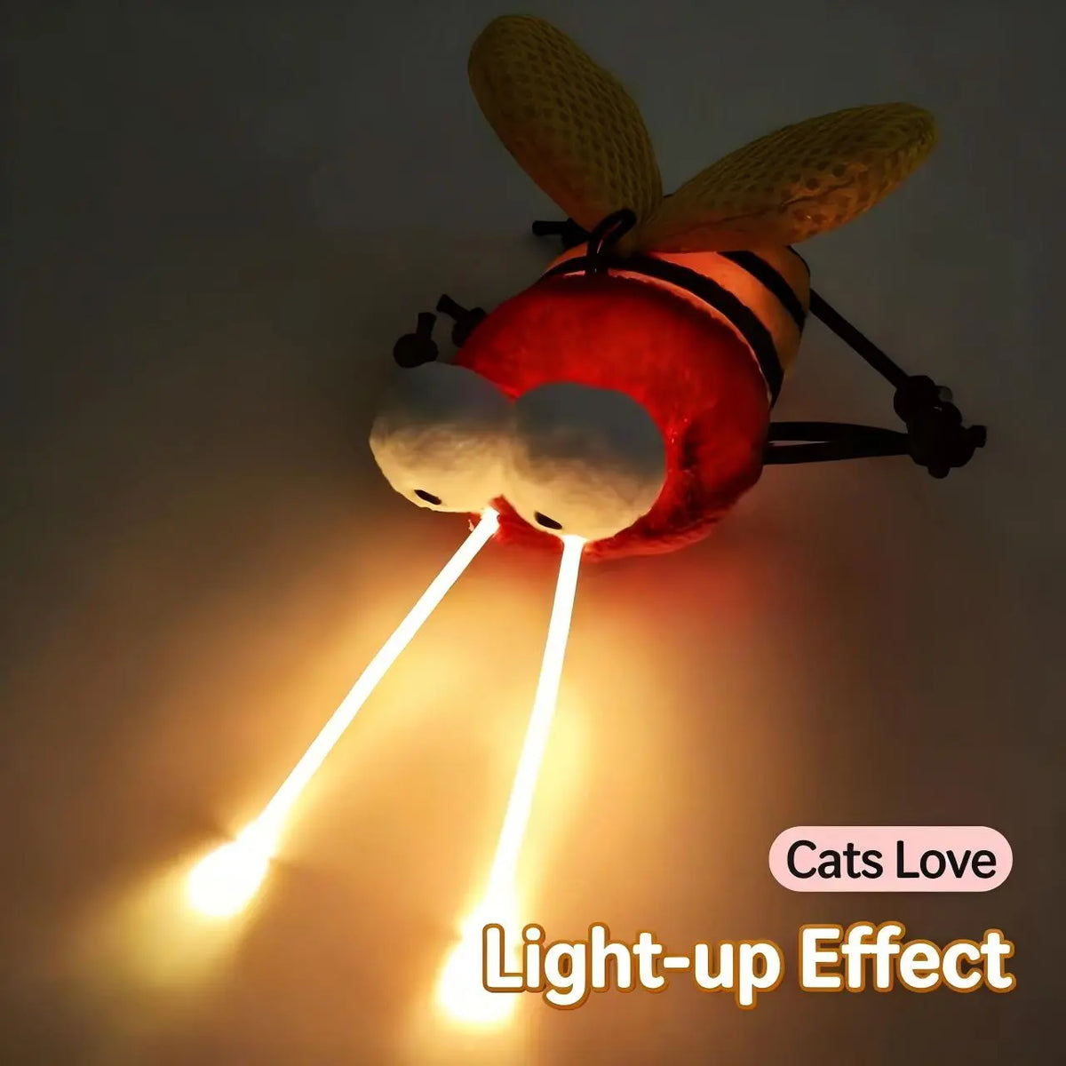 Catnip Flying Insect Interactive Cat Toy with Lights & Sound