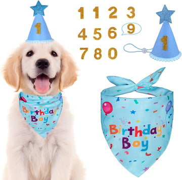 Dog Birthday Party Supplies,Dog Birthday Bandana,Dog Birthday Hat