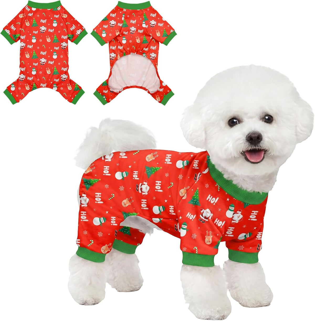 Dog Pajamas for Small Medium Dogs Pjs Pink Bow Dog Onesie Breathable Puppy Pj Pet Stretchy Soft Sleepwear for Spring Summer Costume-S