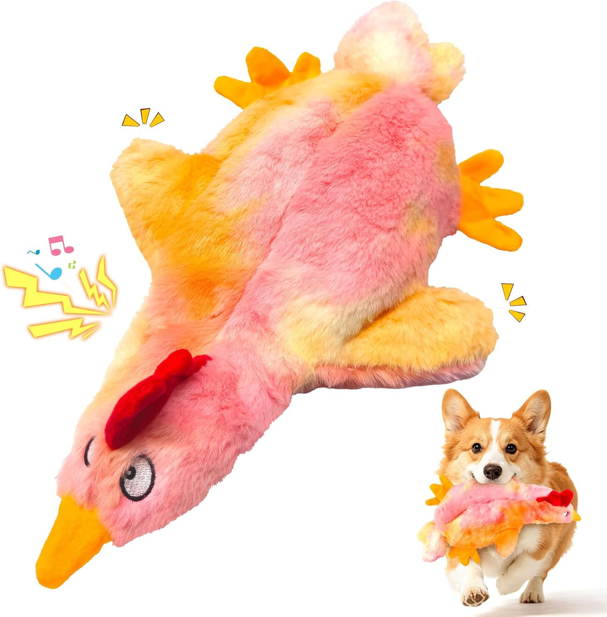 Fuufome Octopus Squeaky Dog Toys for Puppy, Small and Medium Large Breed