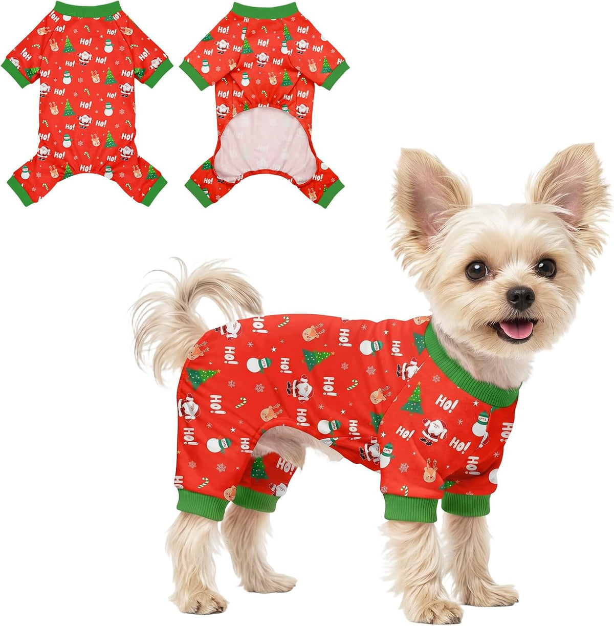 Dog Pajamas for Small Medium Dogs Pjs Pink Bow Dog Onesie Breathable Puppy Pj Pet Stretchy Soft Sleepwear for Spring Summer Costume-S