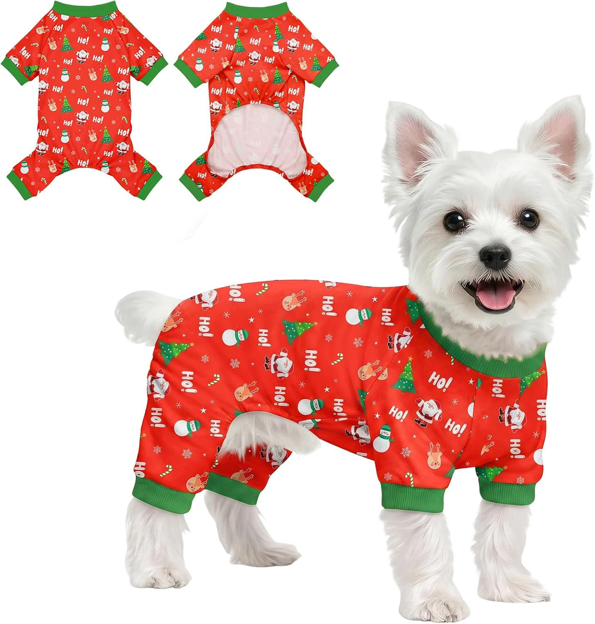 Dog Pajamas for Small Medium Dogs Pjs Pink Bow Dog Onesie Breathable Puppy Pj Pet Stretchy Soft Sleepwear for Spring Summer Costume-S