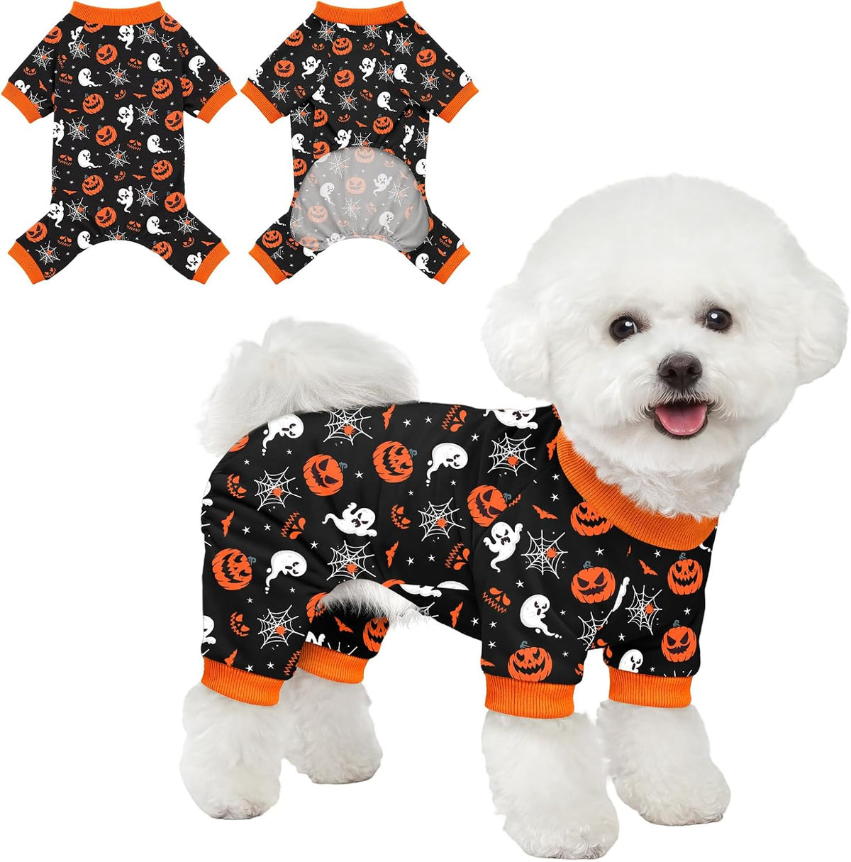 Dog Pajamas for Small Medium Dogs Pjs Pink Bow Dog Onesie Breathable Puppy Pj Pet Stretchy Soft Sleepwear for Spring Summer Costume-S