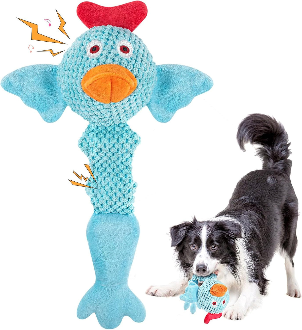 Fuufome Octopus Squeaky Dog Toys for Puppy, Small and Medium Large Breed