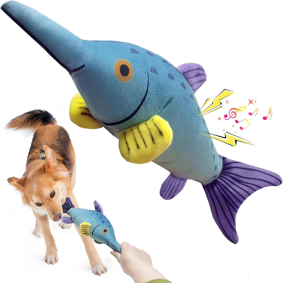 Fuufome Octopus Squeaky Dog Toys for Puppy, Small and Medium Large Breed