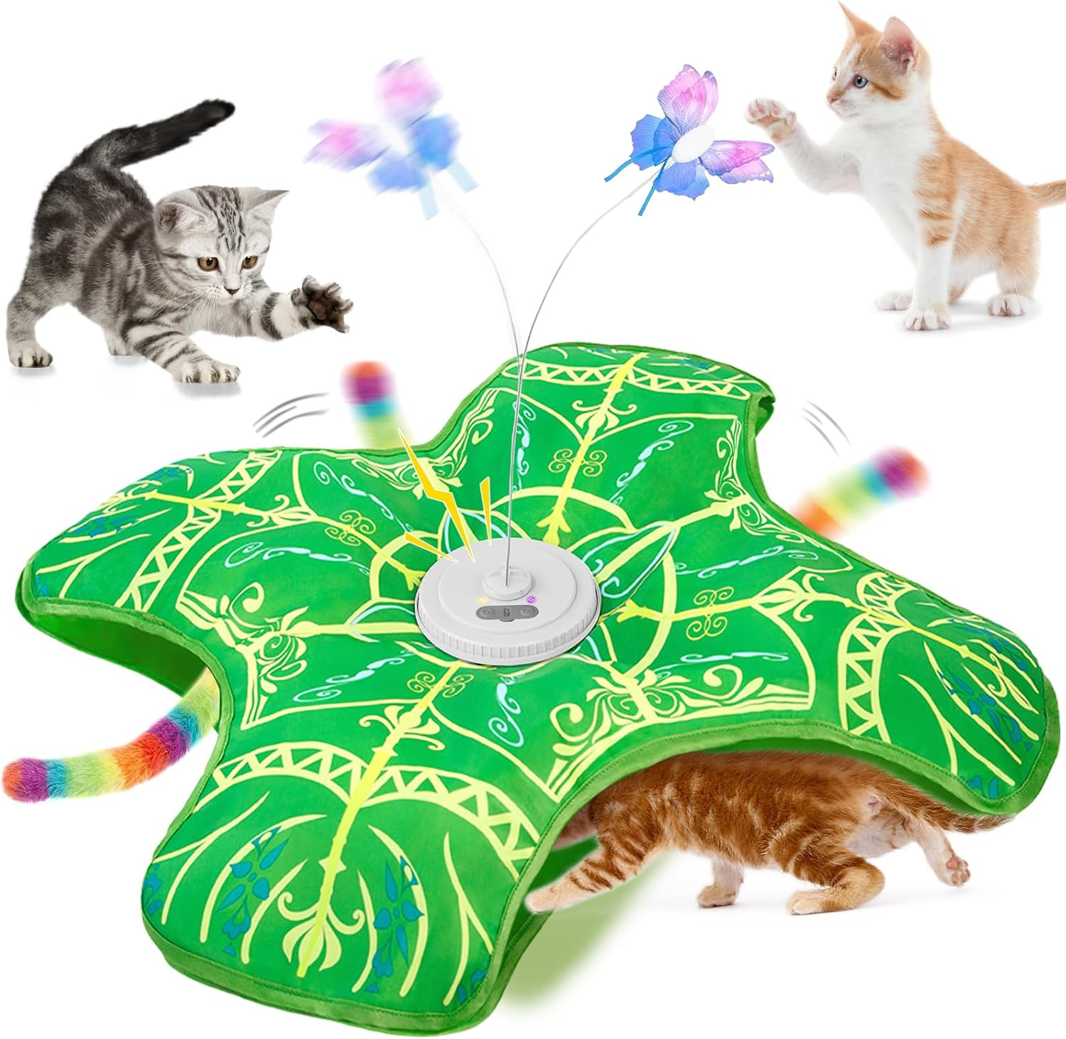 Interactive Cat Toys for Indoor Cats,Automatic Kitten Tunnel Toy