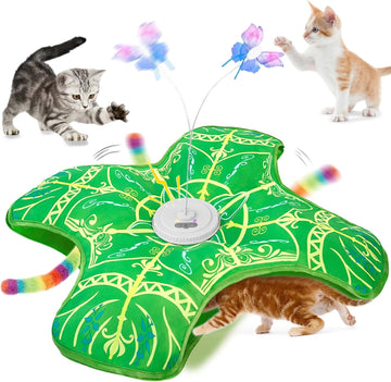 Interactive Cat Toys for Indoor Cats,Automatic Kitten Tunnel Toy