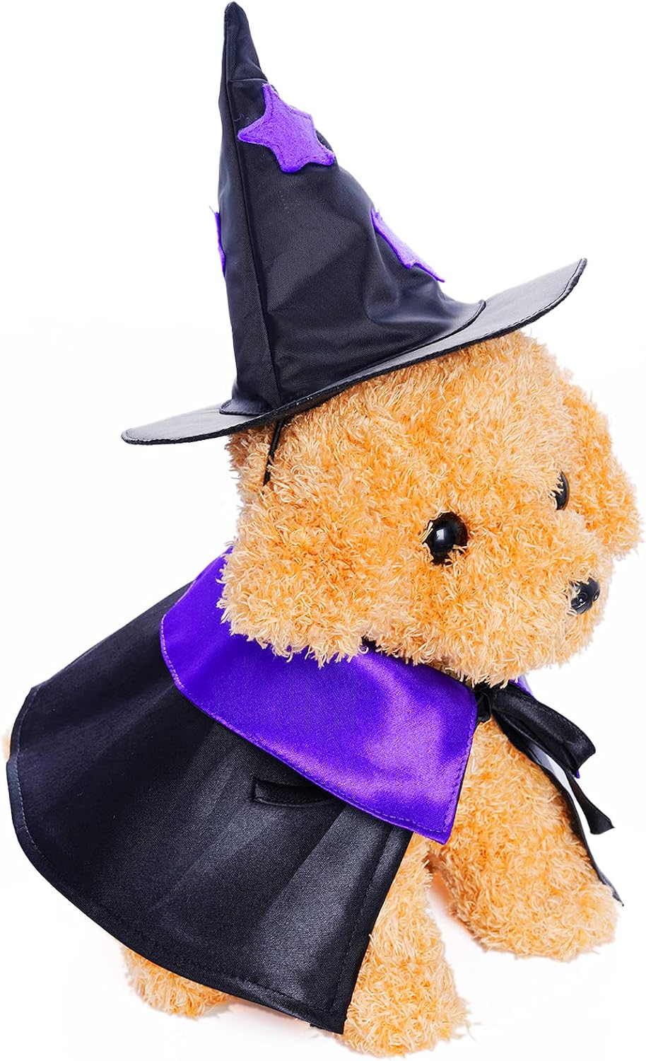 Halloween Pet Costume Cat Wizard Costume Funny Wizard Cat Clothes Cloak and Hat for Small Dogs Outfits