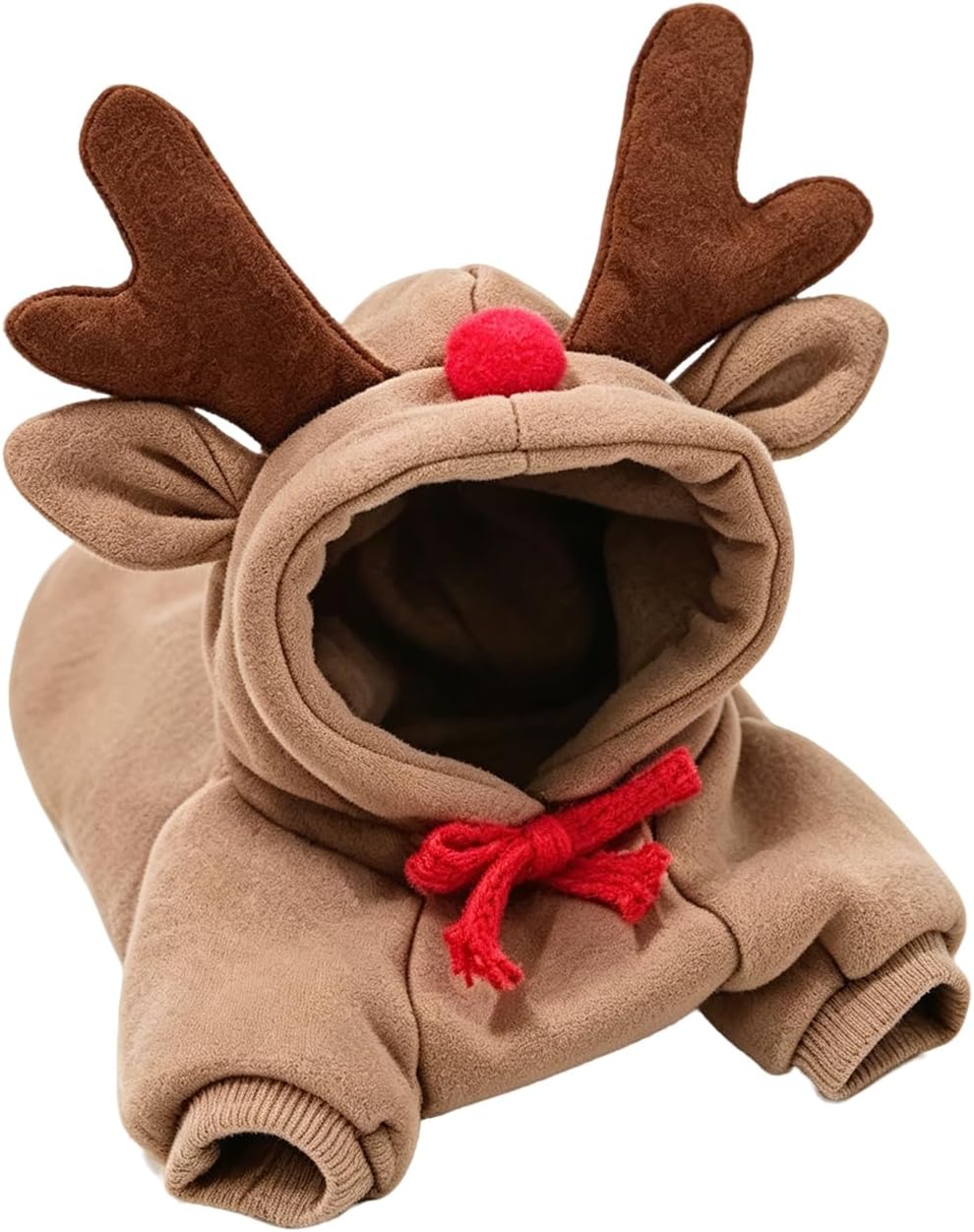 Warm Fleece Lined Dog Hoodie Winter Cute Coat Frog Costume XS