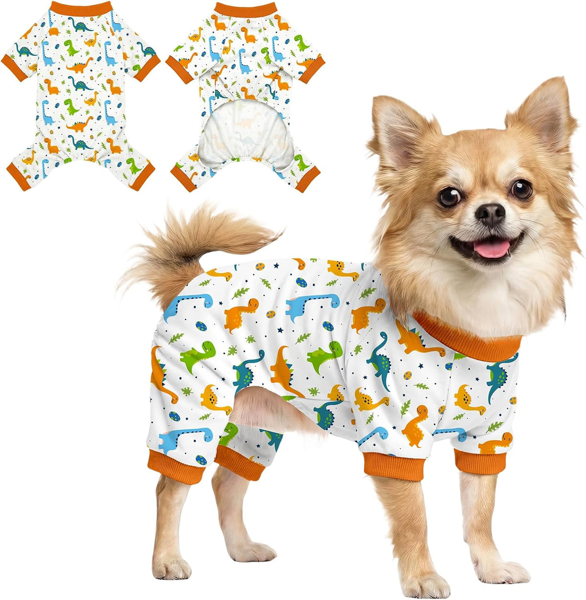 Dog Pajamas for Small Medium Dogs Pjs Pink Bow Dog Onesie Breathable Puppy Pj Pet Stretchy Soft Sleepwear for Spring Summer Costume-S