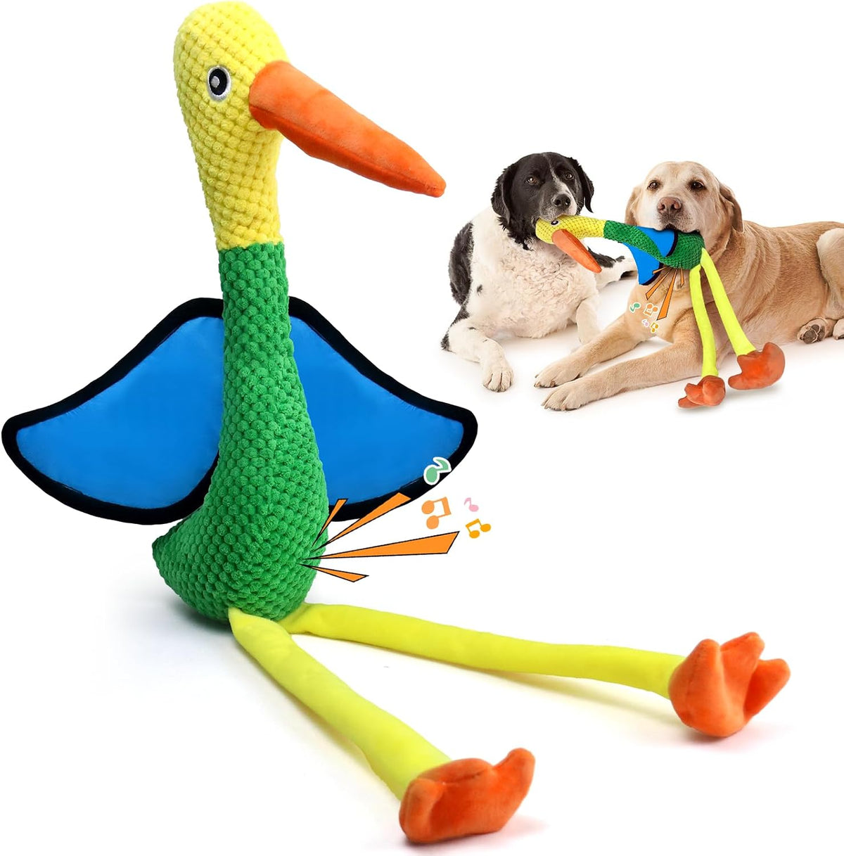 Fuufome Octopus Squeaky Dog Toys for Puppy, Small and Medium Large Breed