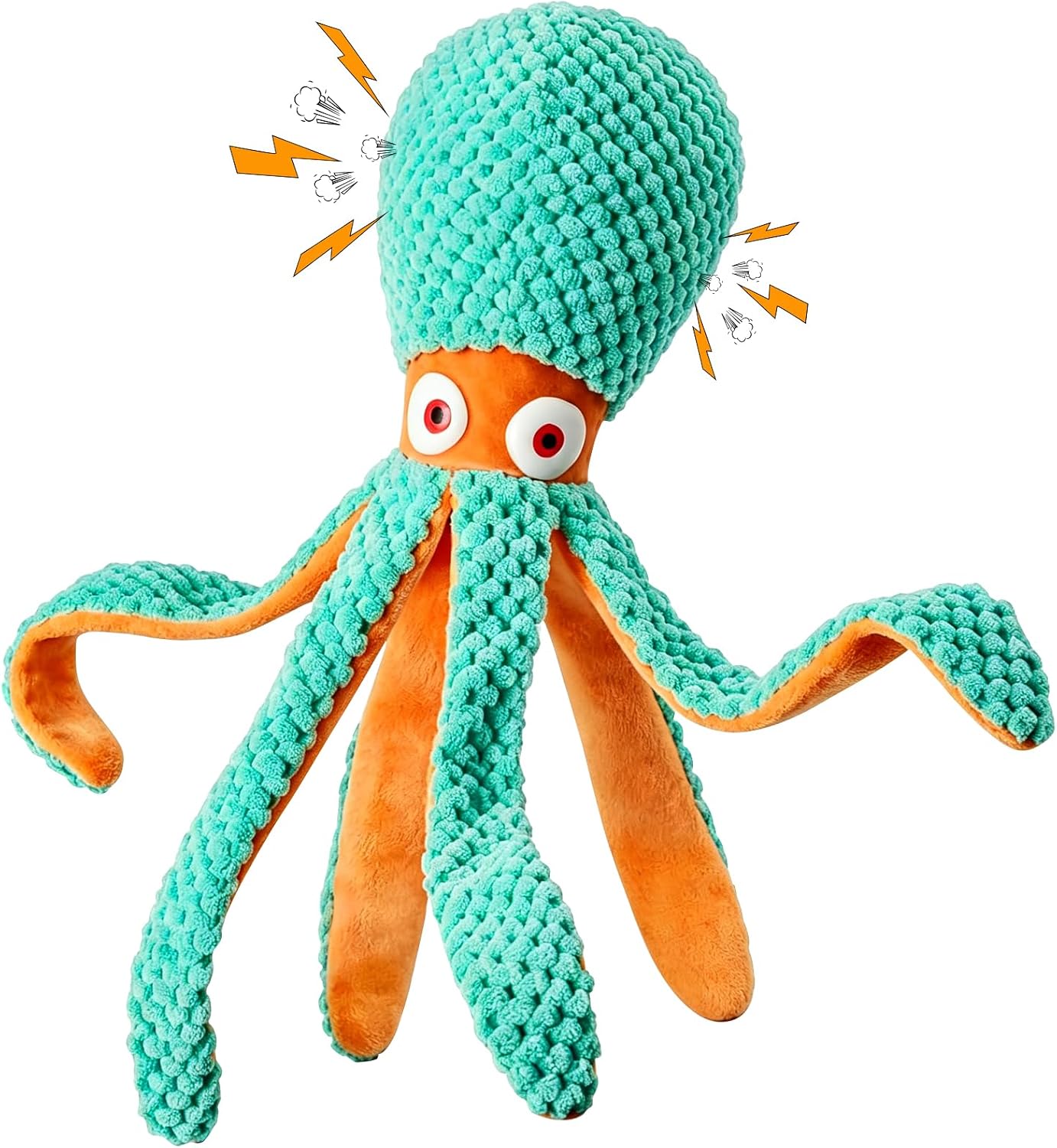 Fuufome Octopus Squeaky Dog Toys for Puppy, Small and Medium Large Breed