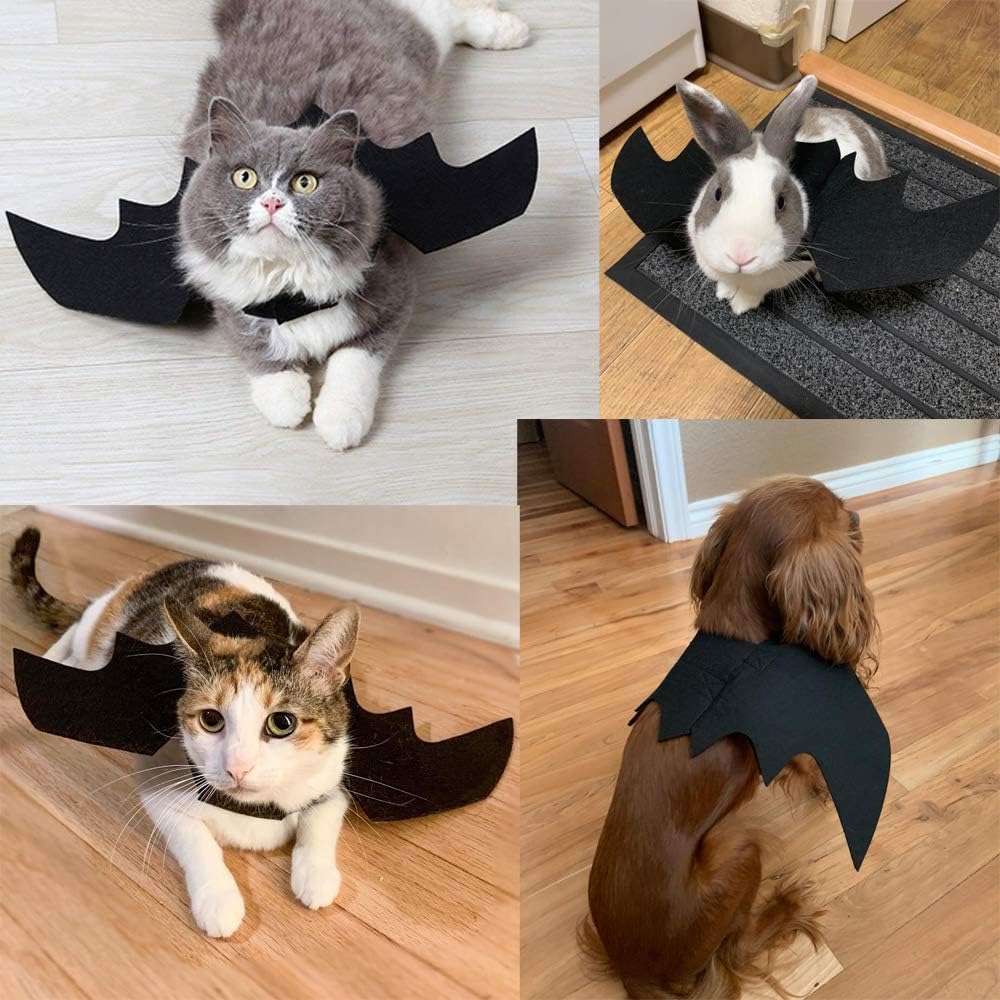 Cat Halloween Costume Bat Wing Pet Apparel for Small Dog Puppy Kitty Kitten