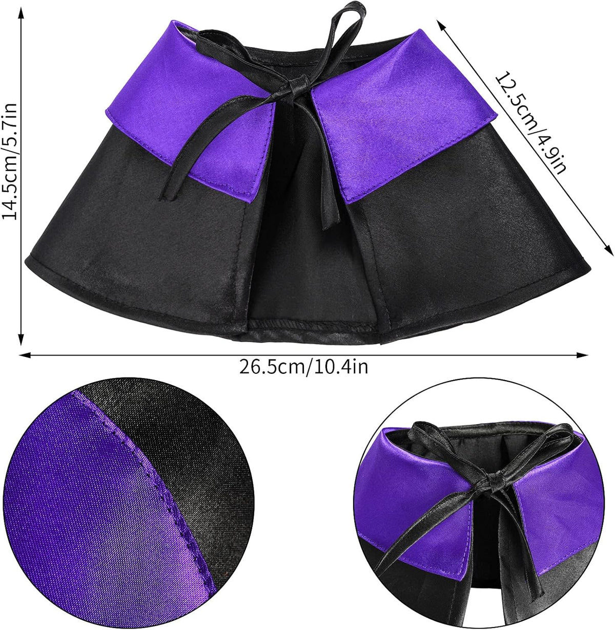 Halloween Pet Costume Cat Wizard Costume Funny Wizard Cat Clothes Cloak and Hat for Small Dogs Outfits
