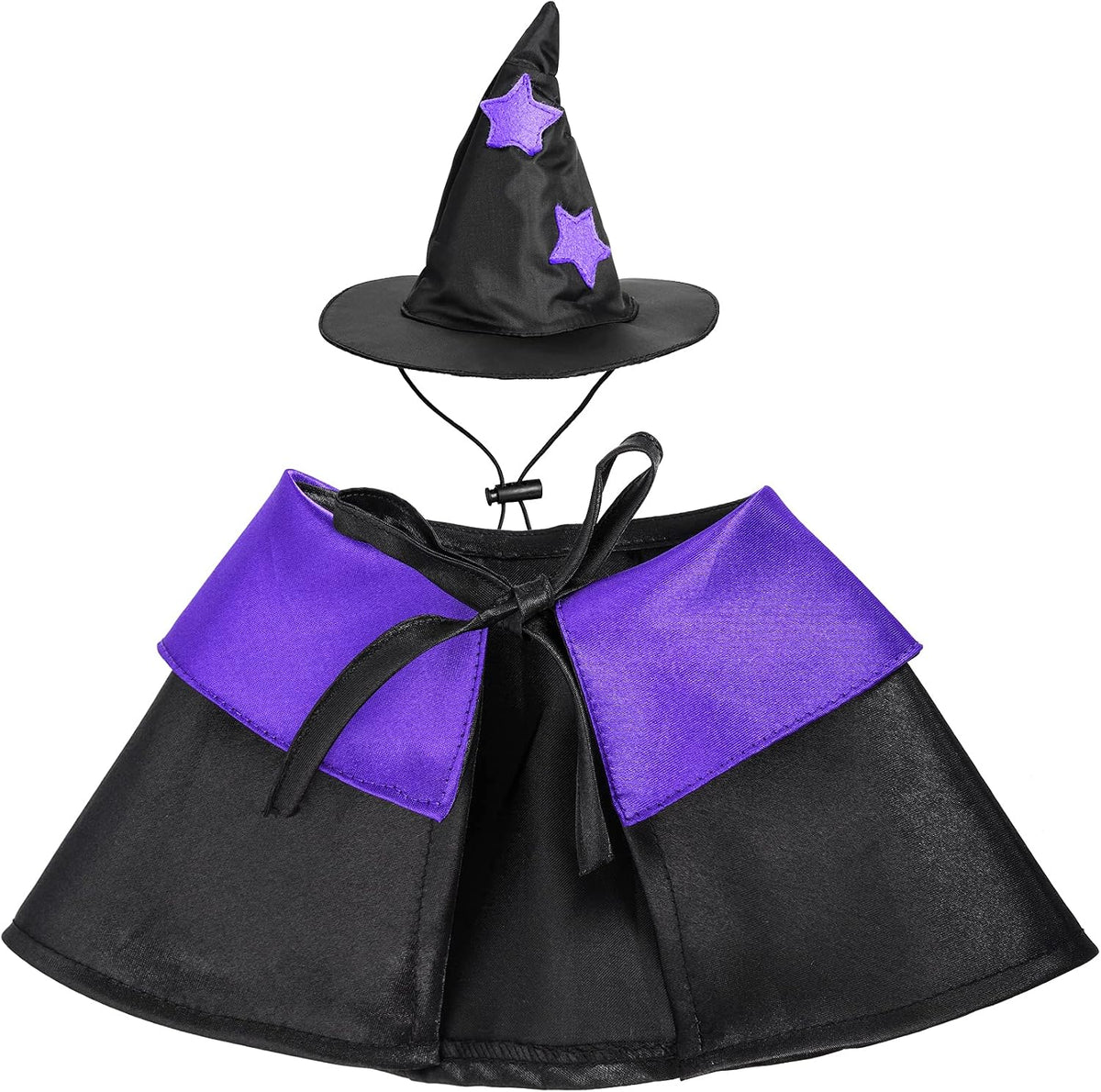 Halloween Pet Costume Cat Wizard Costume Funny Wizard Cat Clothes Cloak and Hat for Small Dogs Outfits