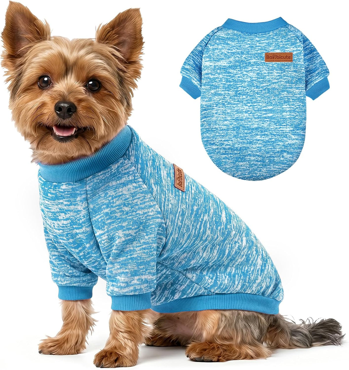 3 Pack Dog Sweaters for Small Dogs Girl Boy Winter Fleece Clothes Warm Soft Dog Sweatshirt Outfit for Dogs Cats Pet Apparel