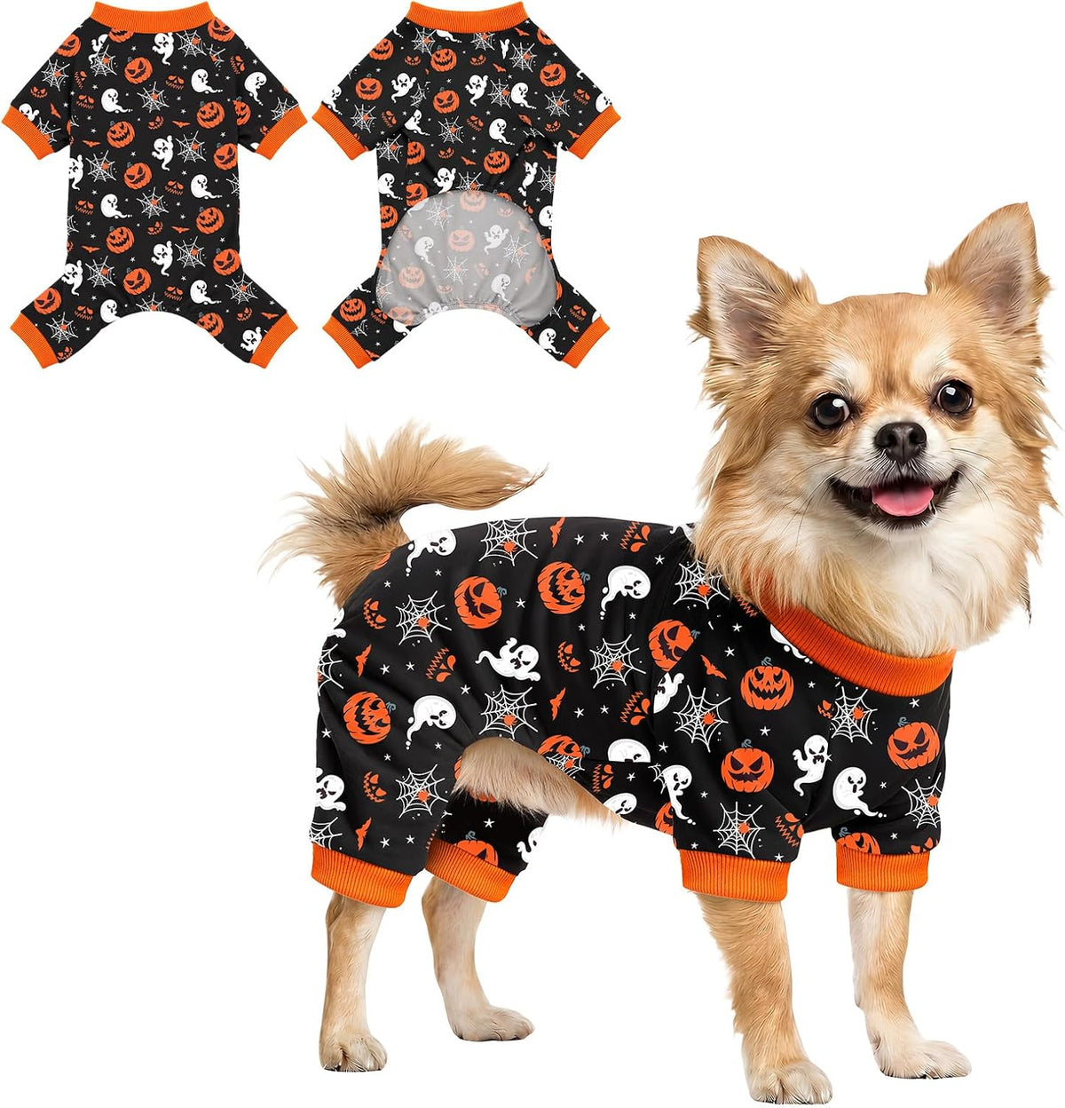 Dog Pajamas for Small Medium Dogs Pjs Pink Bow Dog Onesie Breathable Puppy Pj Pet Stretchy Soft Sleepwear for Spring Summer Costume-S