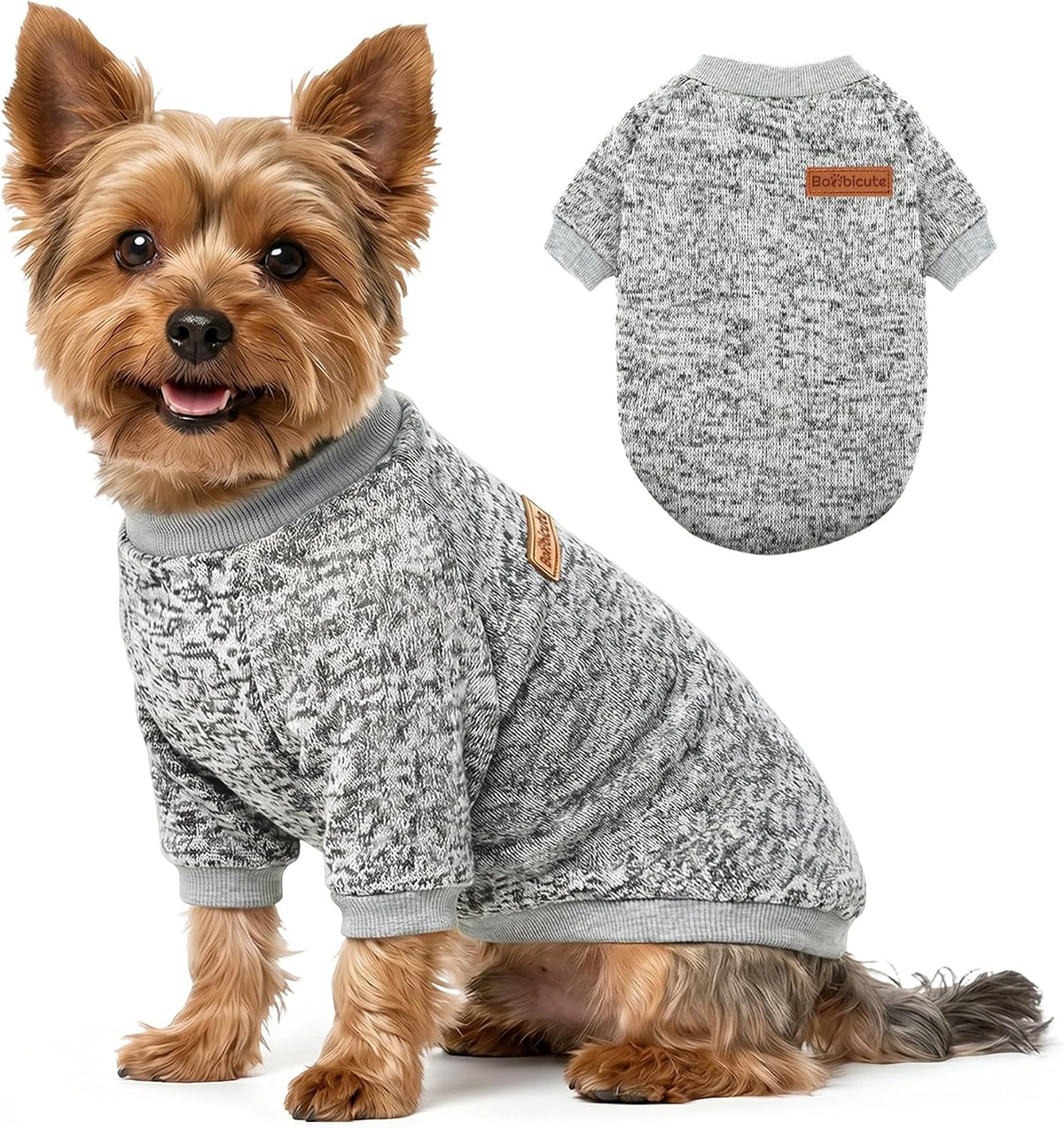3 Pack Dog Sweaters for Small Dogs Girl Boy Winter Fleece Clothes Warm Soft Dog Sweatshirt Outfit for Dogs Cats Pet Apparel