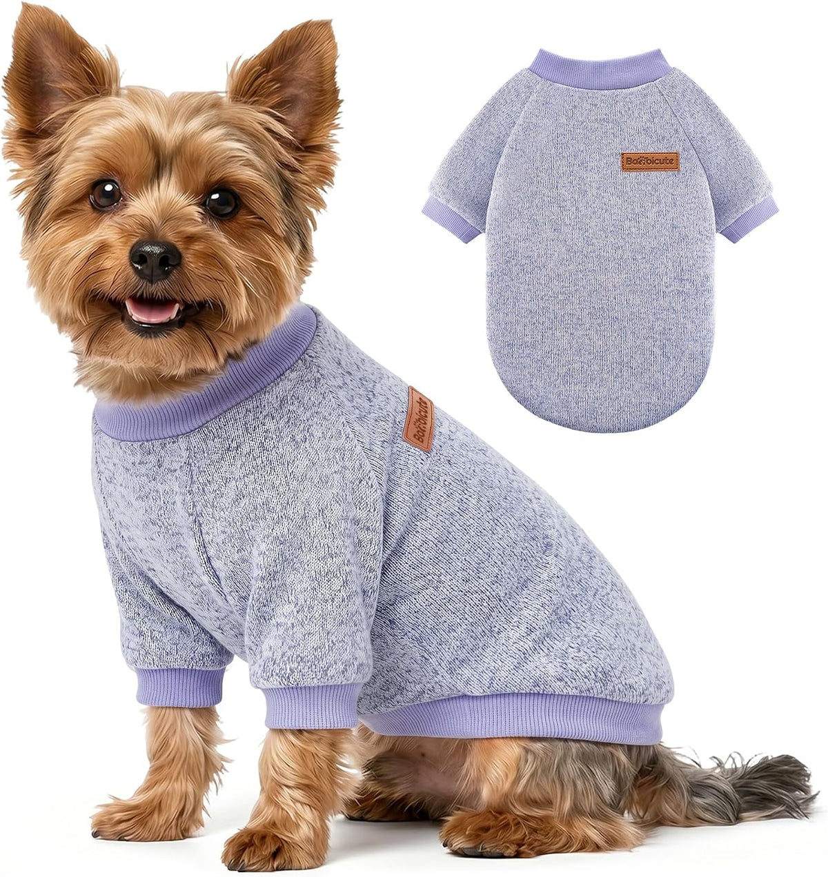3 Pack Dog Sweaters for Small Dogs Girl Boy Winter Fleece Clothes Warm Soft Dog Sweatshirt Outfit for Dogs Cats Pet Apparel