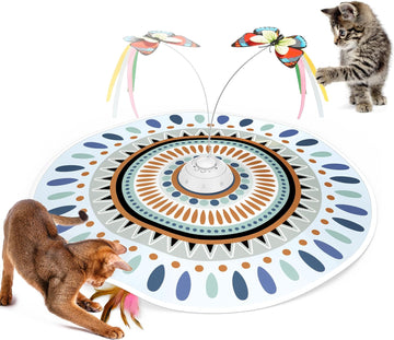 Potaroma Cat Toys Chargeable, 3in1 Hide and Seek, Interactive Fun