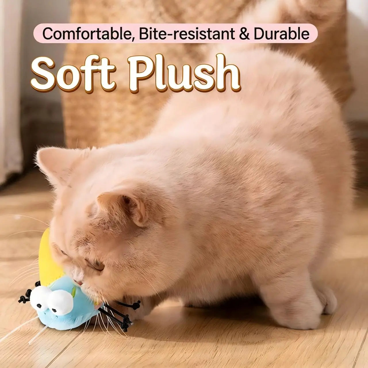 Catnip Flying Insect Interactive Cat Toy with Lights & Sound