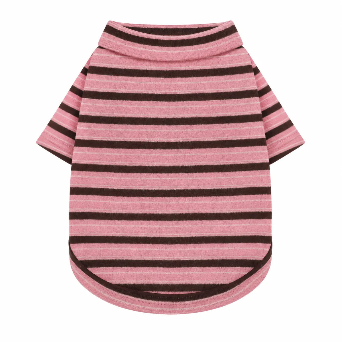 Stylish Striped Block Dog Shirt Breathable Clothes Red&Blue M