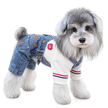 Denim Overall Pet Outfit